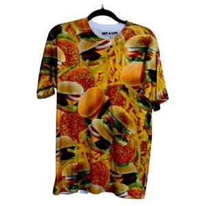 Burger and Fries All Around T Shirt